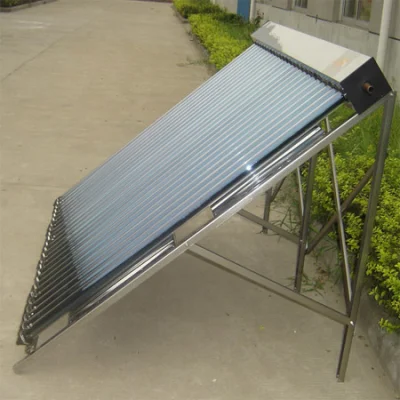 Гибкая установка солнечного коллектора с вакуумными трубками, одобренного компанией Keymark.